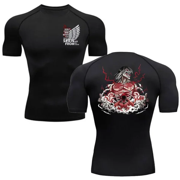 Camiseta Compresión Anime Attack On Titan Sports - Imagen 2