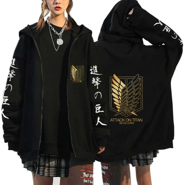 Chaqueta / Sudadera con Cremallera Attack On Titan - Imagen 5