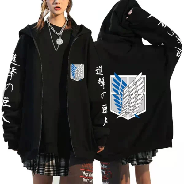 Chaqueta / Sudadera con Cremallera Attack On Titan - Imagen 4