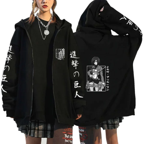 Chaqueta / Sudadera con Cremallera Attack On Titan - Imagen 2