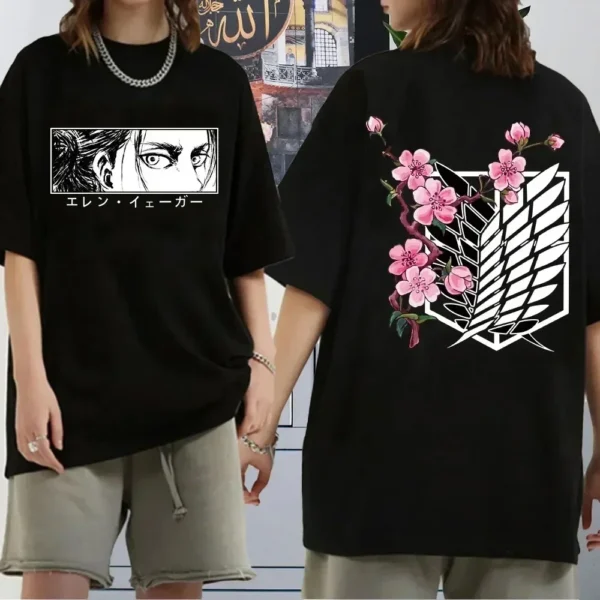 Camiseta Anime Attack on Titan Unisex ! - Imagen 2