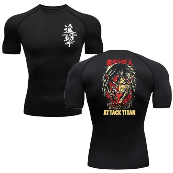 Camiseta Compresión Anime Attack On Titan Sports - Imagen 3