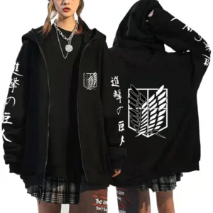 Chaqueta / Sudadera con Cremallera Attack On Titan